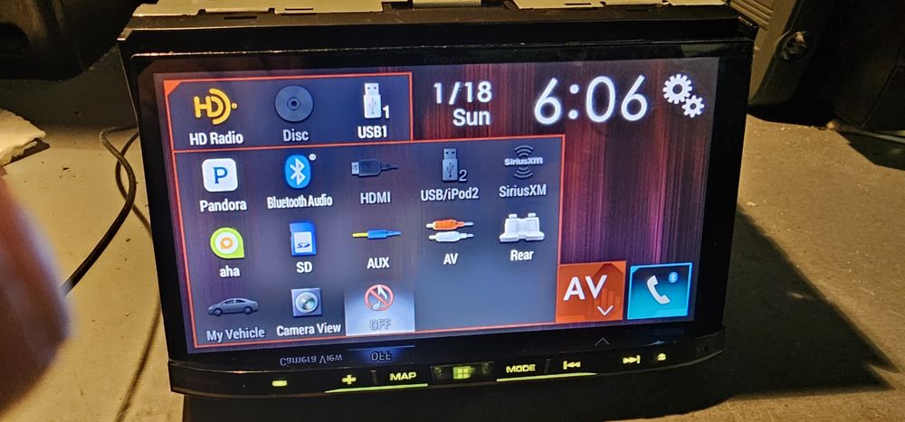 Pioneer Avic-8100NEX Carplay Android Auto 7 cali 2 Din System Nawigacj
