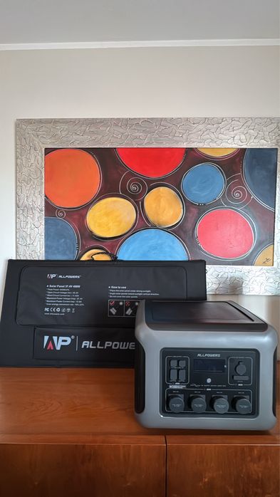 Estação de Energeia portatil Allpower 2500 + kit Solar 400w