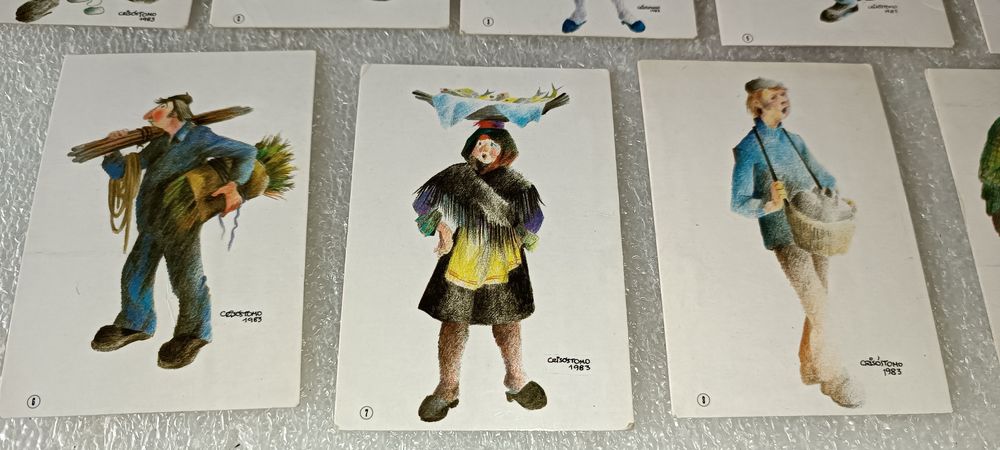 Coleção de 9 calendáriosde bolso coleção numerada de 1983