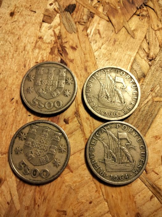 Moeda 5 escudos 1964/66