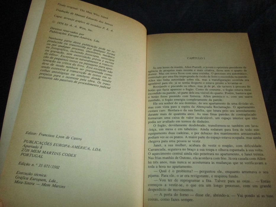 Livros Ficção Científica Europa-América Philip k. Dick