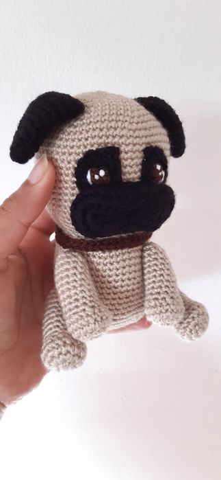 Amigurumi cão bonecos (pug)