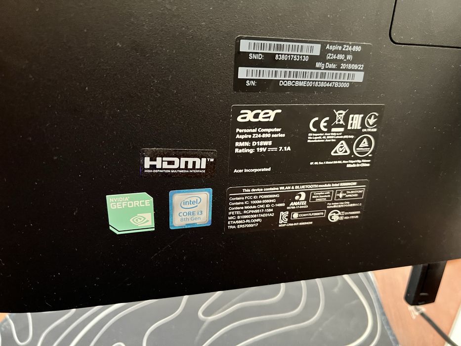 Продам моноблок acer aspire z24 890