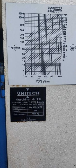 Frezarka uniwersalna Unitech FW400
