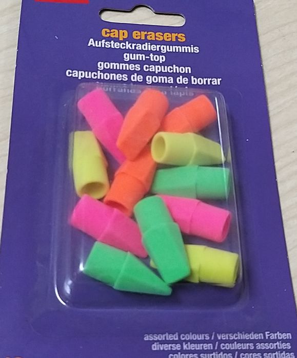 Borrachas capuz para lápis.