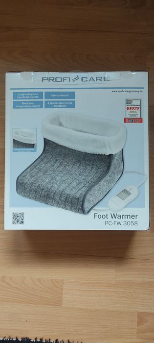Elektryczny ogrzewacz stóp dla babci dziadka lub zmarzlucha