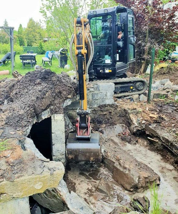 Usługi koparką, wycinka drzew, czyszczenie działek, usuwanie pni...