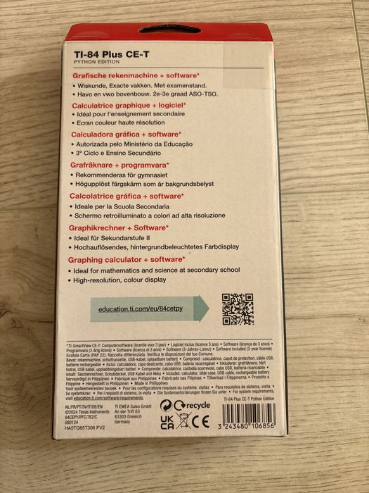 Texas instrument ti 84 plus cet python