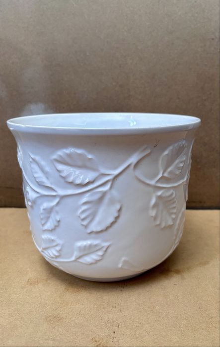 Vaso cerâmica branco