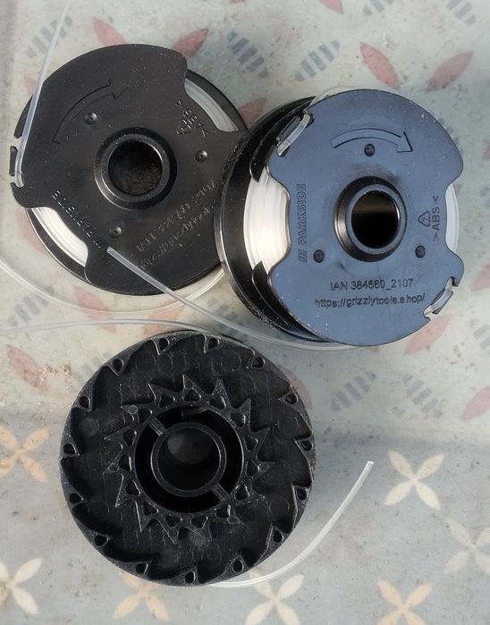3 Spools of Line for Parkside Lawn Trimmers64171279122562122