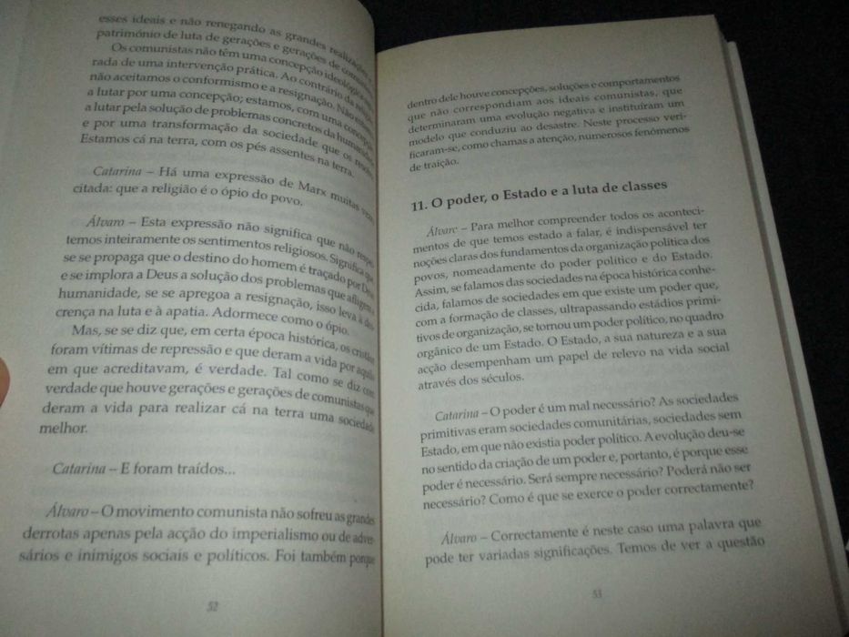 Livro Cinco conversas com Álvaro Cunhal 1ª edição