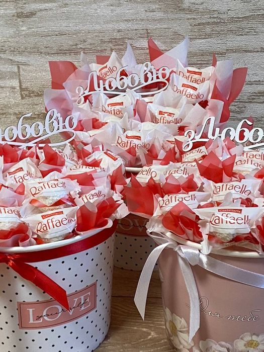 Букет з цукерок рафаелло