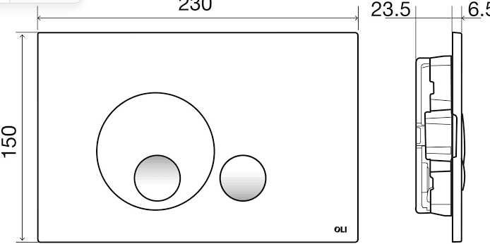Botao de descarga Globe Preto Soft-Touch 152952 - novos embalados