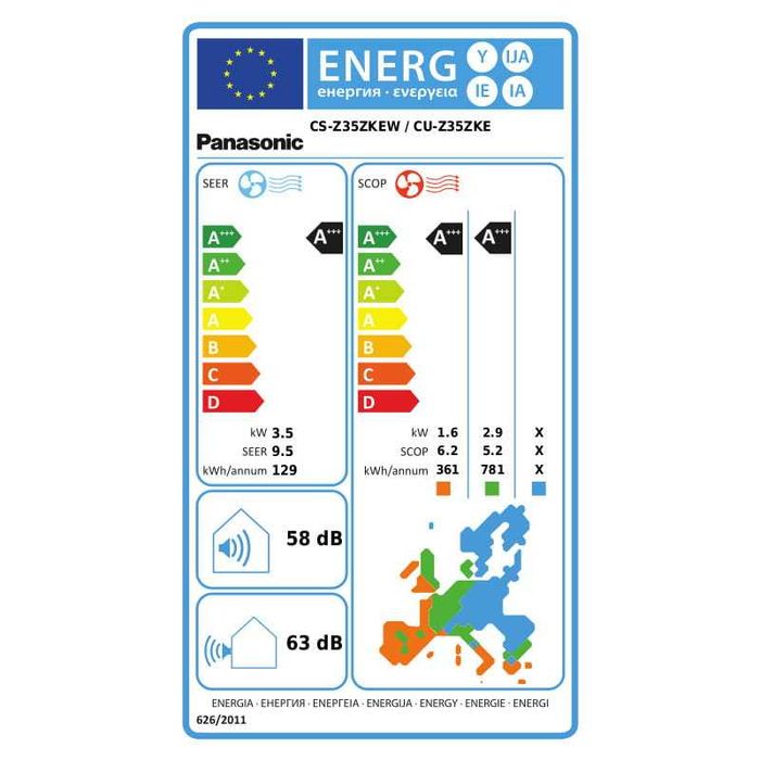 Klimatyzator PANASONIC EHTEREA 3,5 KW A+++/A+++  nanox POLECAM.