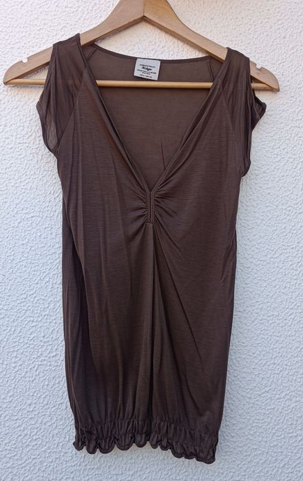 Top castanho Pull & Bear