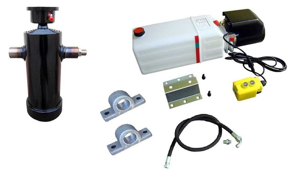 Zestaw hydrauli. wywrotu do tyłu na zabudowę 3,6-4 metry do 7 t. faktu