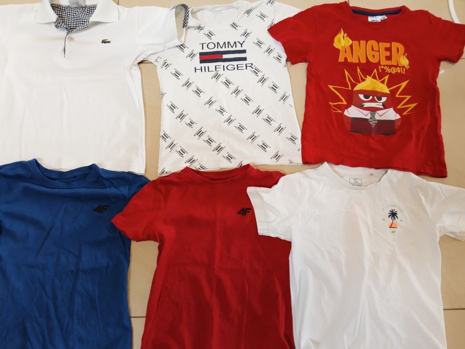 Koszulka t-shirt dla chłopca rozmiar 122/128 zestaw