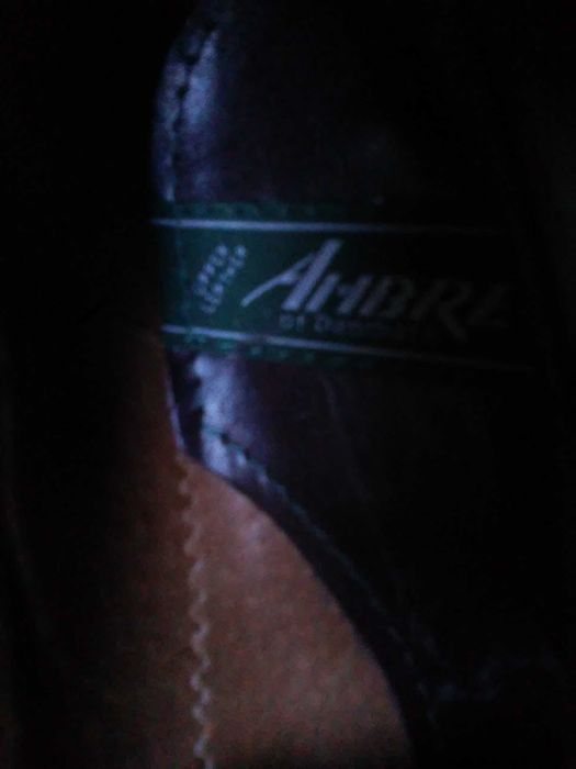 buty SKÓRA NATURALNA! Ambre, czekoladowy brąz roz. 41/42