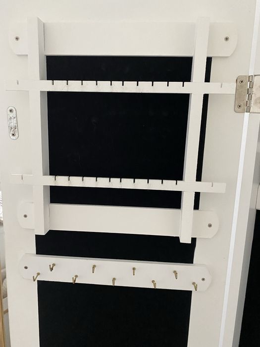 Espelho de pé branco