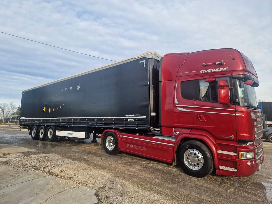 Scania R580  Scania V8 R580 plus naczepa Krone