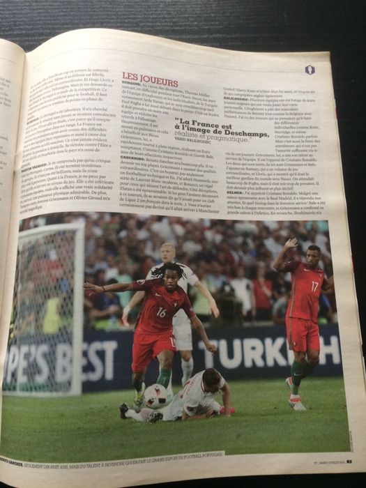 Revista France Football - Euro 2016 - para colecionadores
