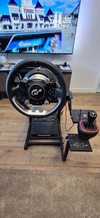 Zestaw sim racing VR, Thrustmaster T-GT II, skrzynia, stelaż, google