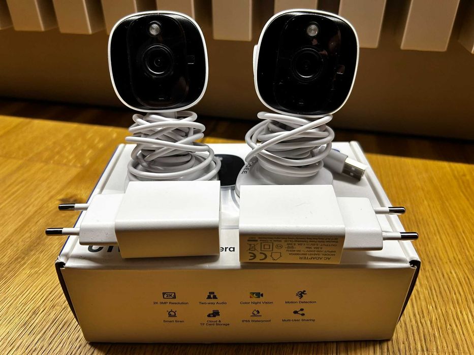 2x Kamera Wi-Fi AOQEE C1, CCTV ip65 2k
