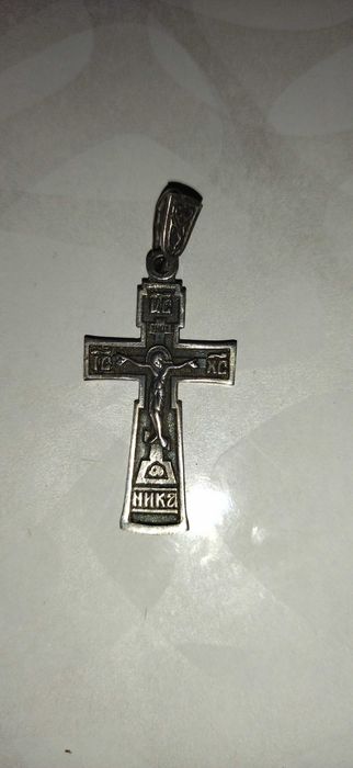 Колечко срібне з християнським надписом