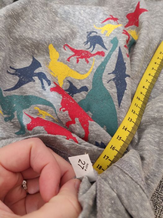 T-shirt z długim rękawem dinozaury.