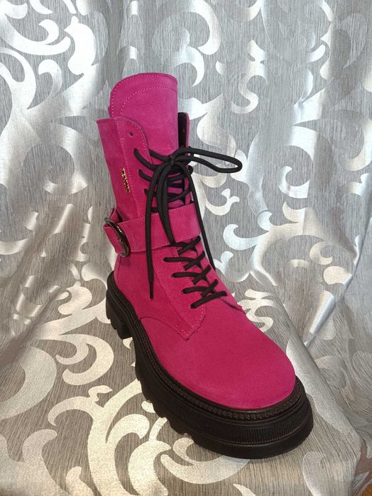 Ботинки чоботи з натуральної замші