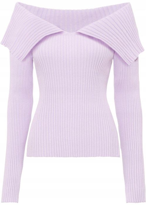 B.P.C sweter odkryte ramiona jasny fiolet 40/42.