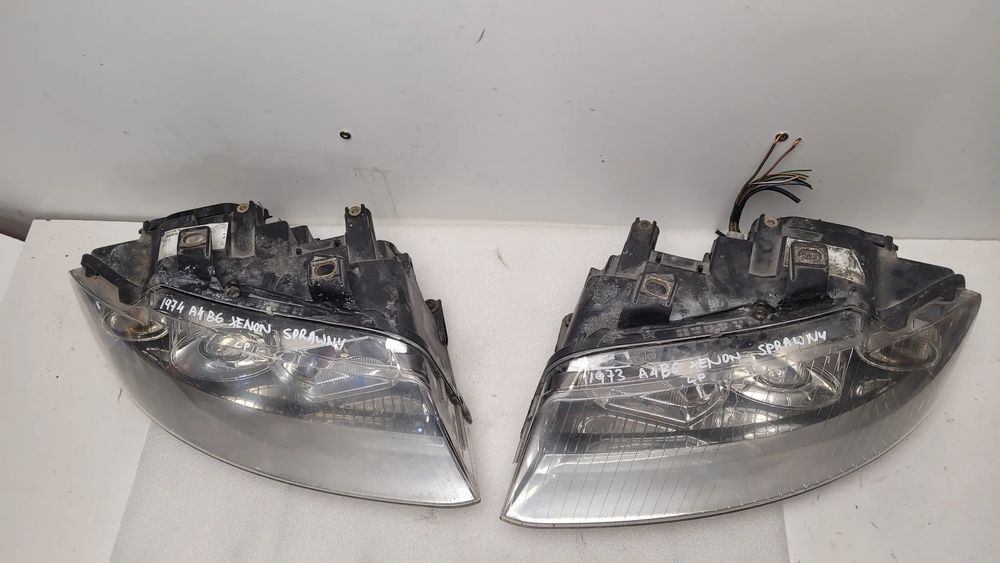 lampy przednie xenon europa audi a4 b6 małysz