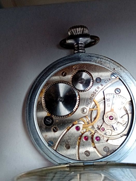 Hy.Moser &Co-kieszonkowy zegarek szwajcarski-górniczy