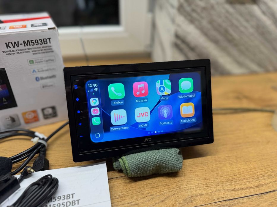 radio samochodowe jvc kw-m593bt,carplay android auto