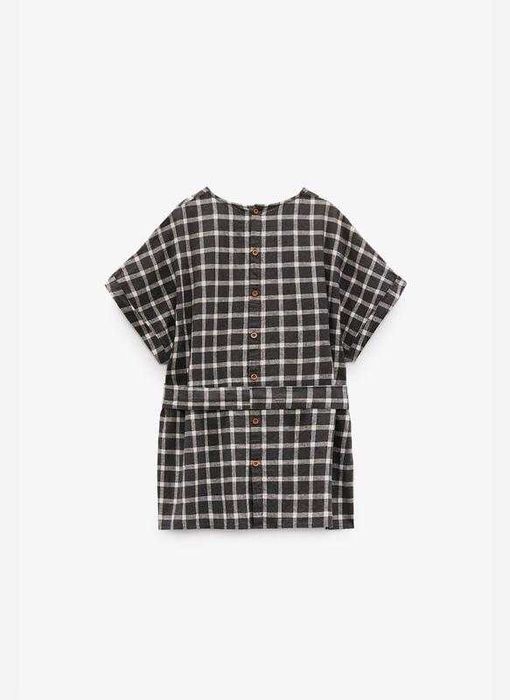 Стильна блуза кімоно ZARA у клітинку, розмір XL, льон