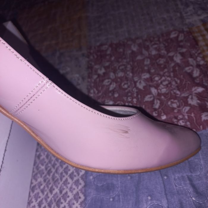 Buty na obcasie pudrowy róż