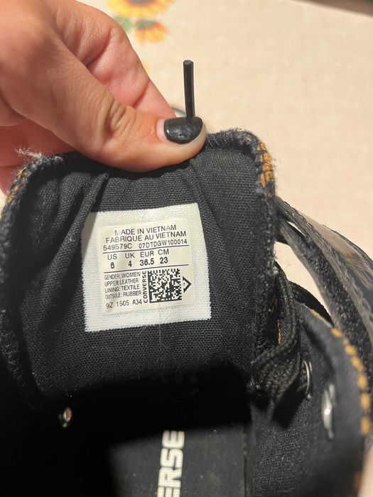 Sapatilha-bota All Star em pele nº 36,5