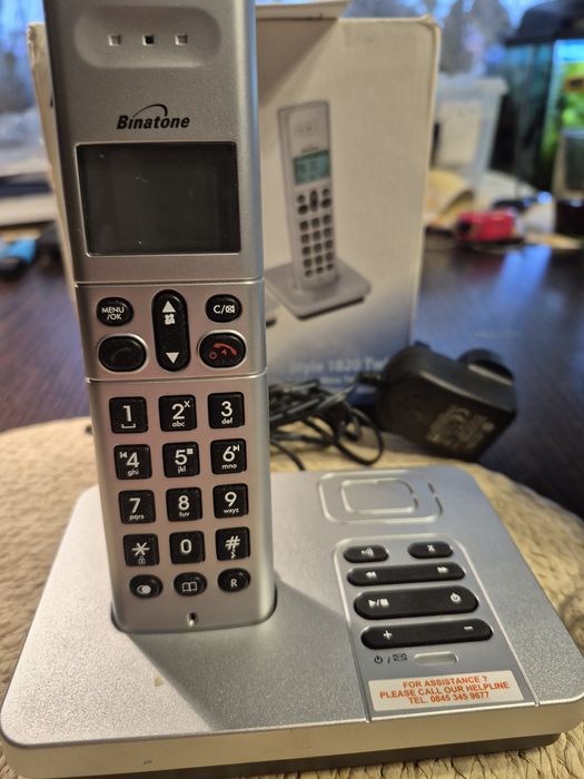 Cyfrowe telefony bezprzewodowe Binatone 1820 Nowa Niższa Cena