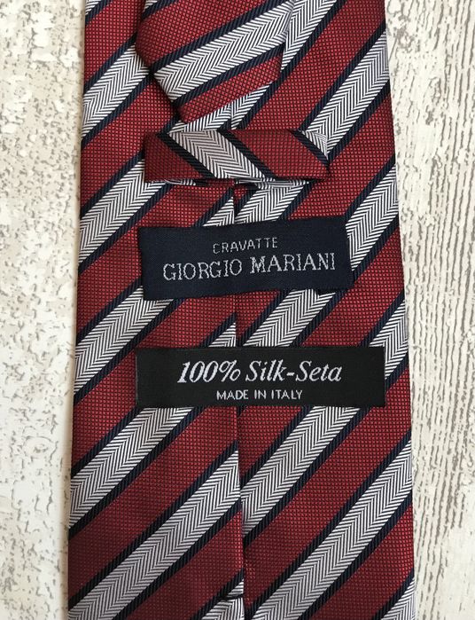Krawat Męski Cravatte Giorgio Mariani Italy Silk Jedwab Idealny !