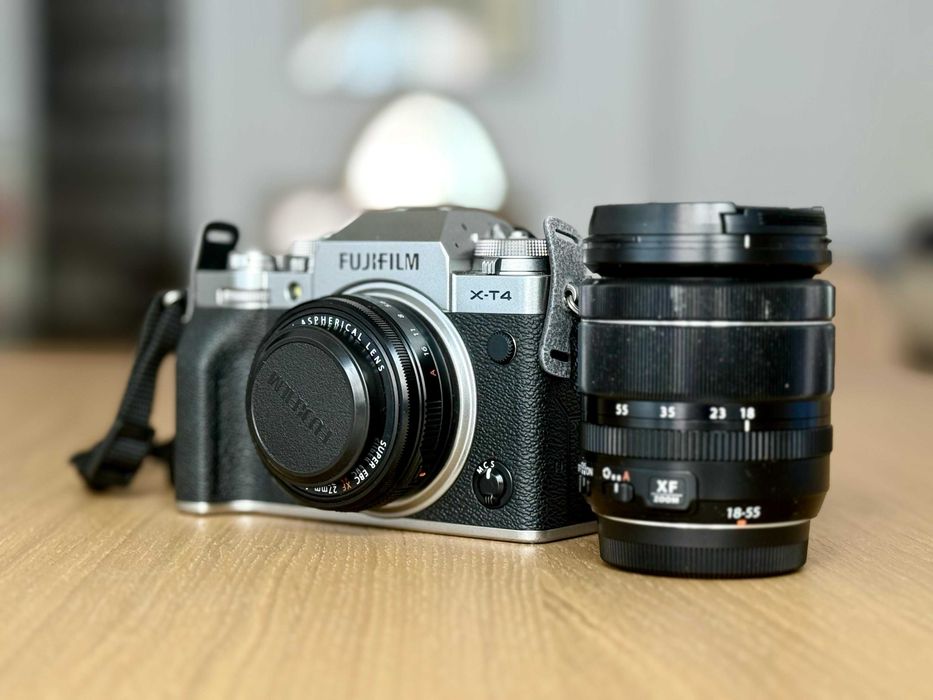 Fujifilm X-T4 plus Fujifilm 18-55 plus Fujinon Pancake lens 27mm