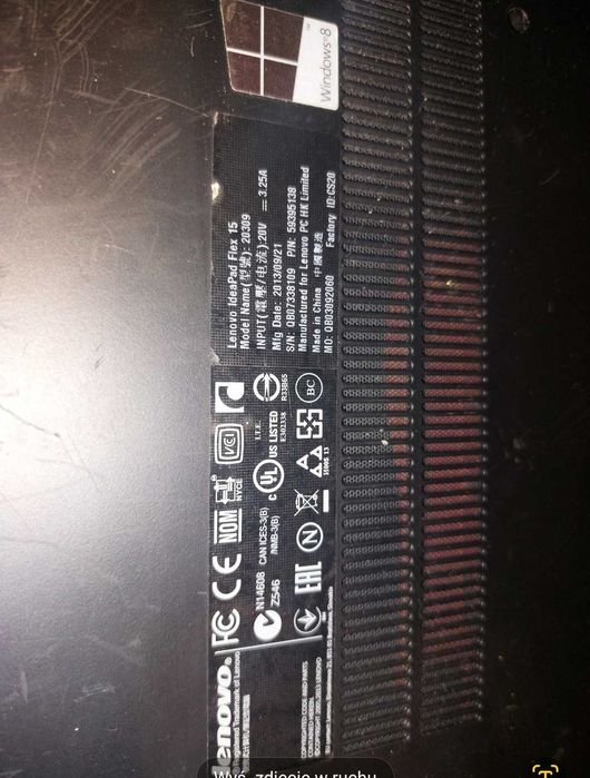 Laptop ideapad flex 15