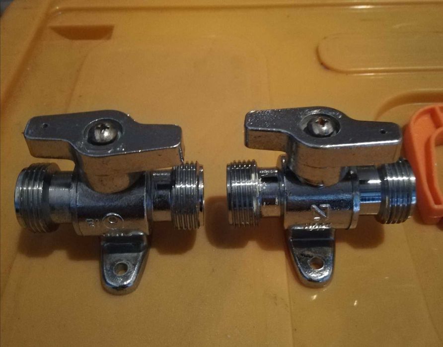 Duas torneiras de seguranca gás medida 3/4