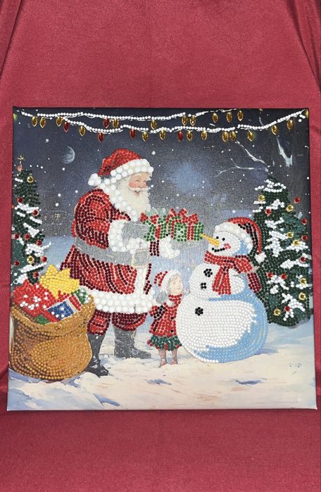 Quadro de Natal feito em Diamond