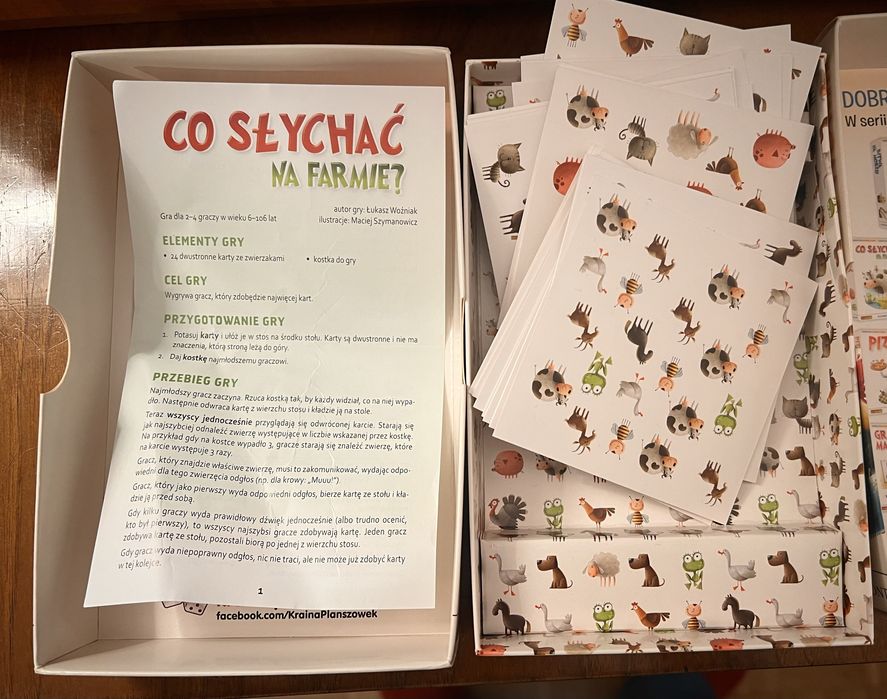 Gry „Co słychać na farmie?” i „Słowo stworki”