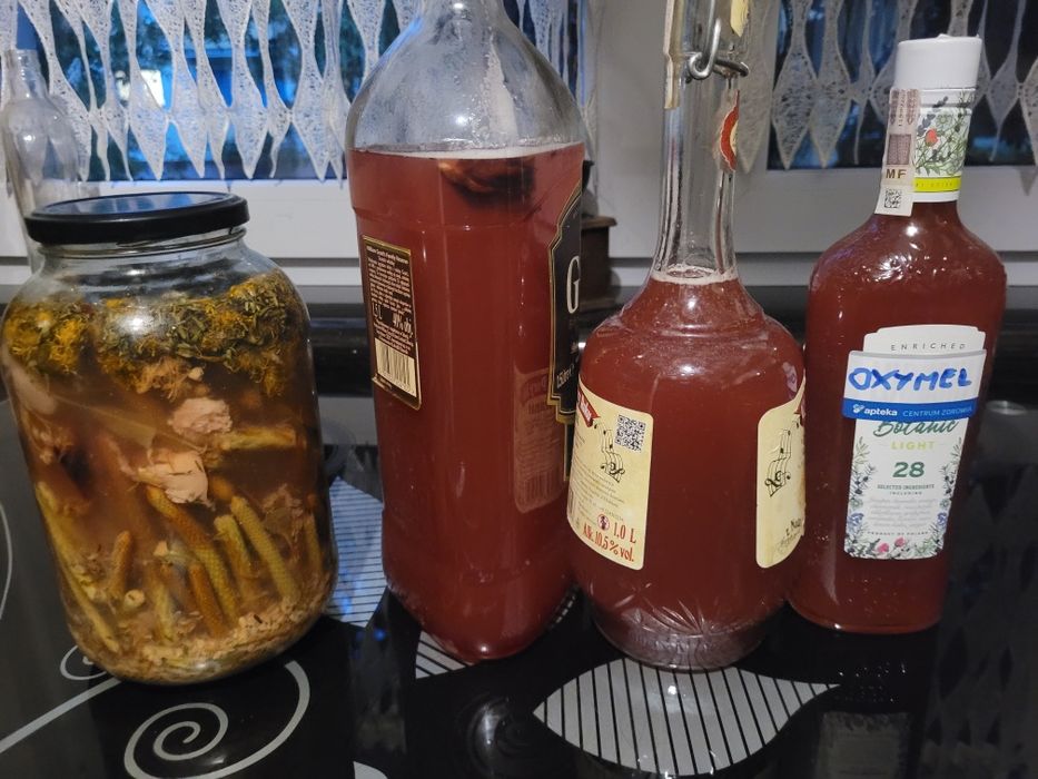 Oxymel domowy na własnym occie