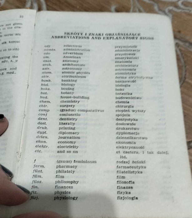 Słownik angielsko-polski słownik turystyczny