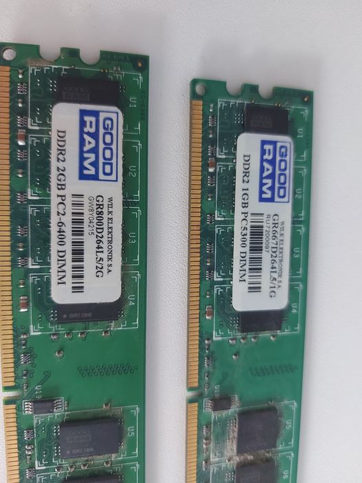 Pamięć RAM 2GB 1GB DDR2