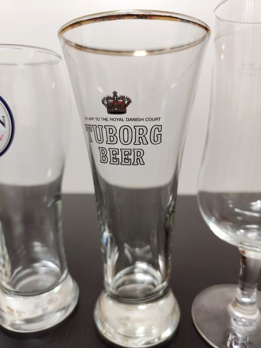 Lote de 6 Copos de Cerveja (Sagres/Super Bock)