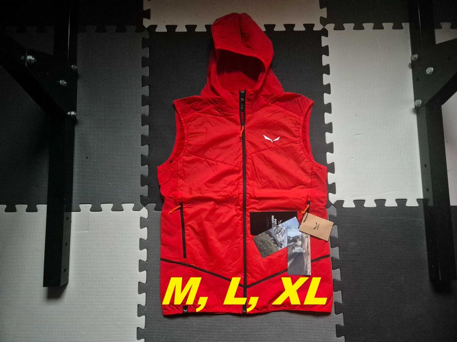 Nowa hybrydowa kamizelka turystyczna bezrękawnik Salewa Tirolwool