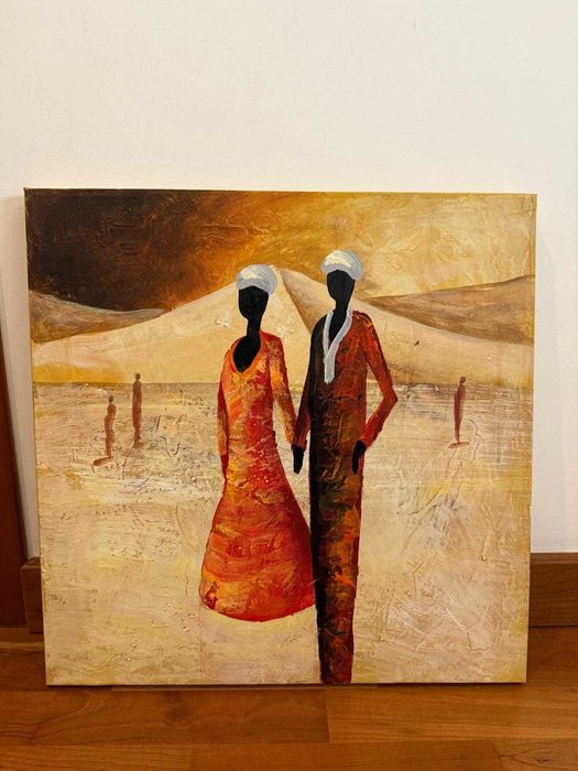 Telas / Quadros em tons quentes